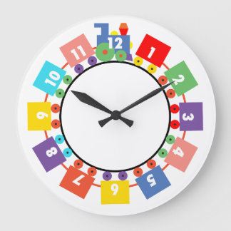 Toy Train Large Clock