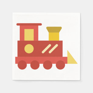 toy train napkin