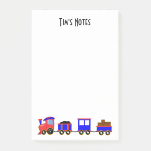 Toy Train Post-It Notes