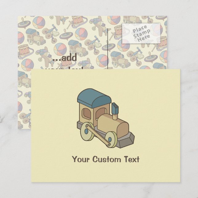 Toy Train Postcard (Front/Back)