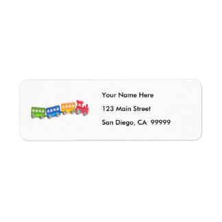 Toy Train Return Address Label