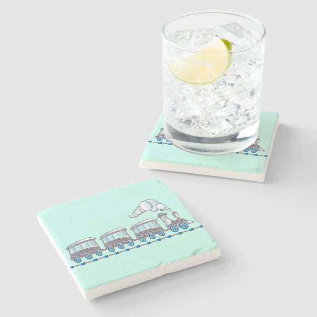 Toy Train Stone Coaster (Side)