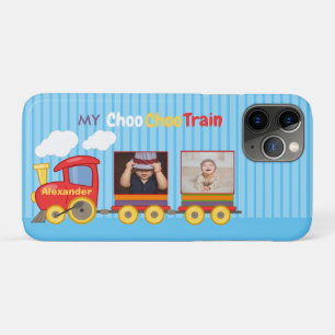 Toy Train Toddler Boy Birthday Blue iPhone 11 Pro Case