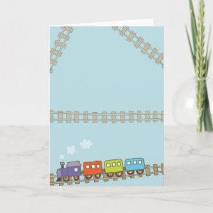 Toy trains card