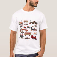 Toy Trains Colourful Trains Pattern