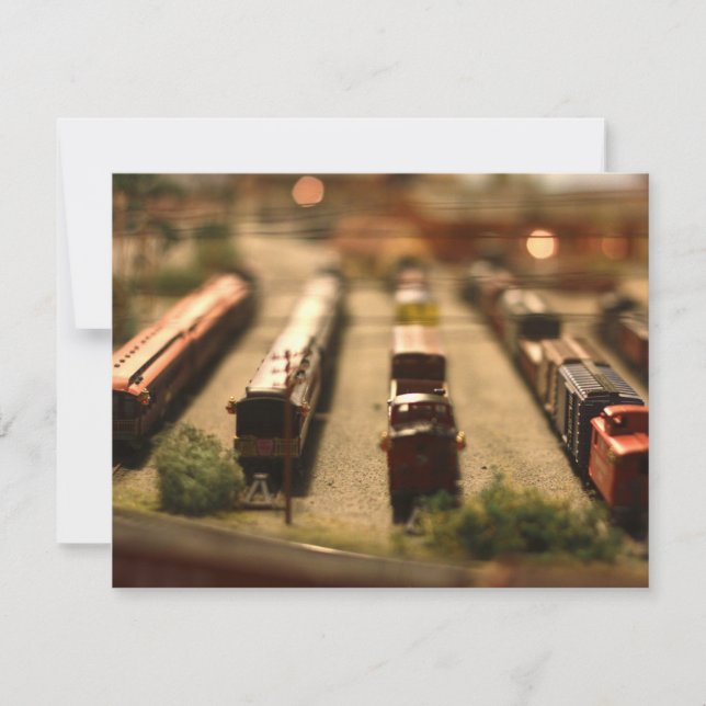 Toy Trains Invitation (Front)