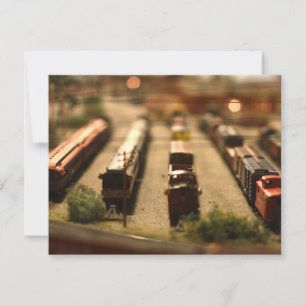Toy Trains Invitation