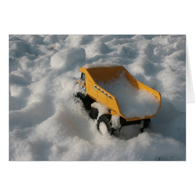 Toy Truck in Snow (Front Horizontal)