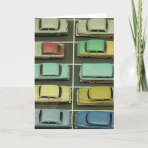 Toy Vintage Cars Greeting Card