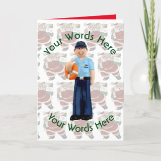 Toy White Coastie Custom Christmas Holiday Card