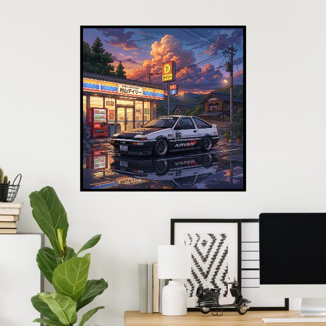 Toyota AE86 Touring Car Poster (Home Office)