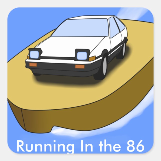 Toyota AE86 Trueno Sticker (Front)