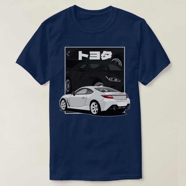 Toyota GR86 Japanese Comics T-Shirt (Design Front)