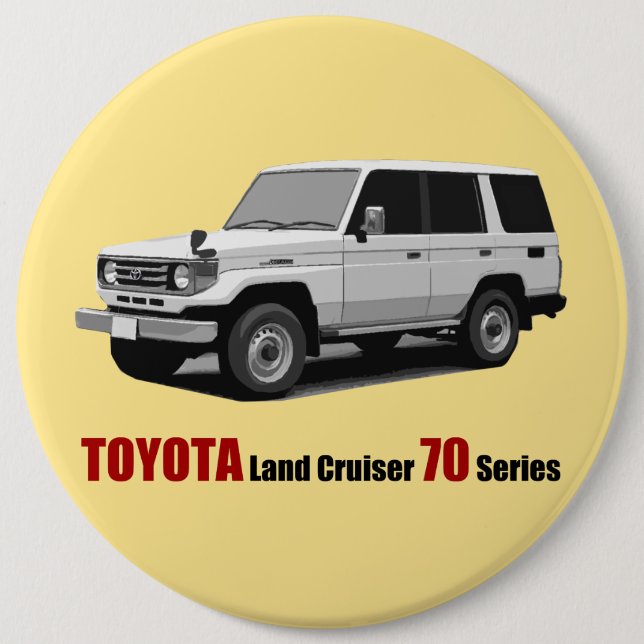 Toyota Land Cruiser 70 Series HZJ77 6 Cm Round Badge (Front)