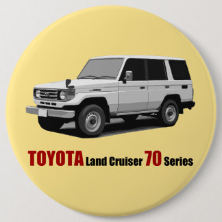 Toyota Land Cruiser 70 Series HZJ77 6 Cm Round Badge
