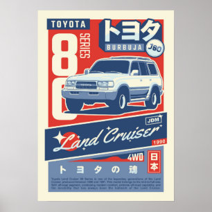Toyota Land Cruiser 80 Series Poster