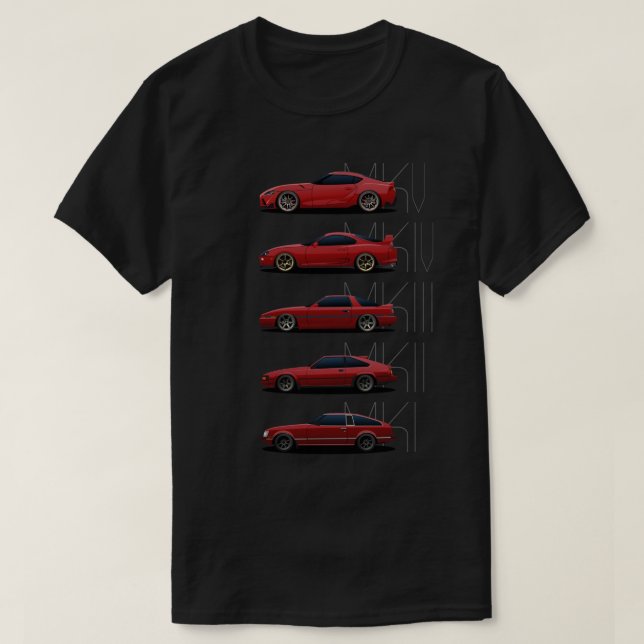Toyota Supra Generations Essential T-Shirt (Design Front)