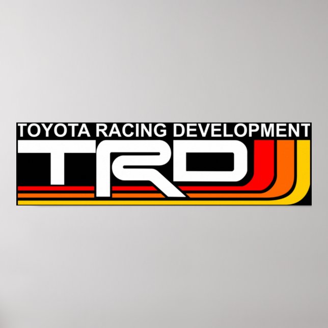 TOYOTA TRD Retro Heritage Style Poster (Front)