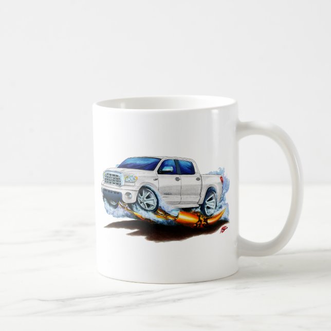 Toyota Tundra Crewmax White Truck Coffee Mug (Right)