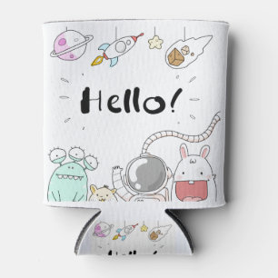 Toys Astronaut Rocket Planet Galaxy Alien Monster. Can Cooler