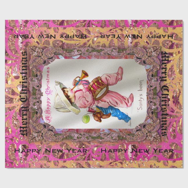 Toys from Santa Victorian IV Wrapping Paper (Flat)