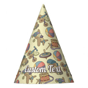 Toys Icons Background Party Hat