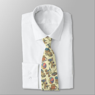 Toys Icons Background Tie