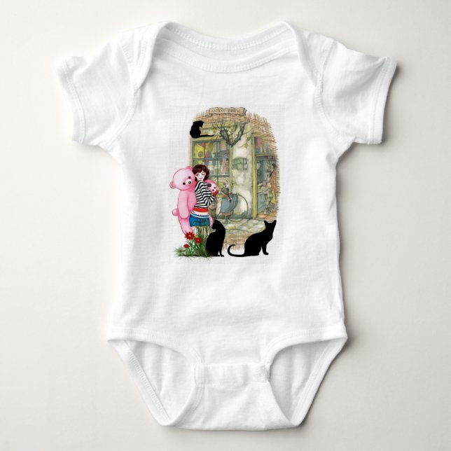 Toyshop in old Amsterdam Baby Bodysuit (Front)