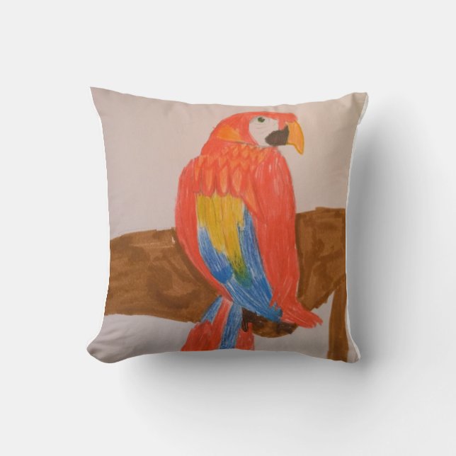 Toytastic Red Parrot Pillow (Front)
