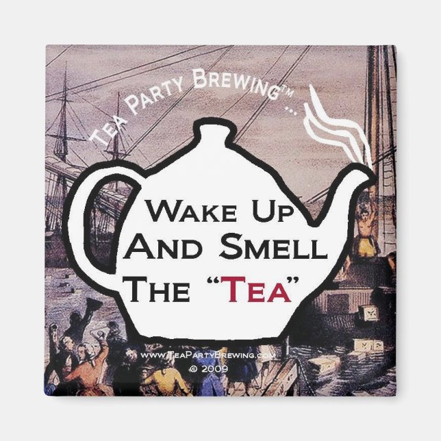 TP0112 Wake Up Smell Tea Magnet (Front)