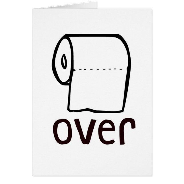 TP Toilet Paper Over Card (Front)