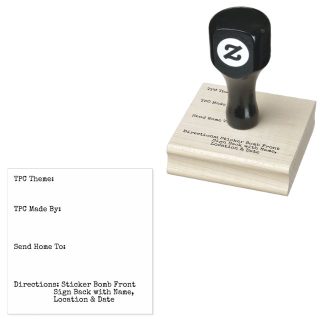 TPC Stamp directions (Stamped)