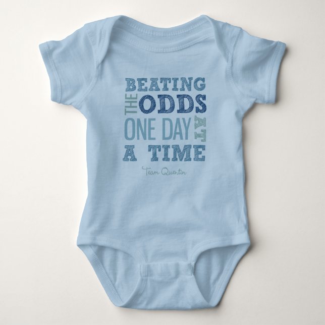TQ Beating the Odds Baby Bodysuit (Front)