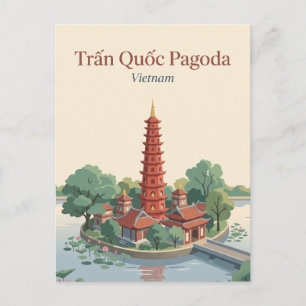 Trấn Quốc Pagoda Vietnam Postcard