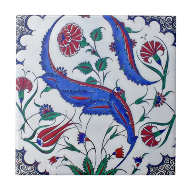 TR013 Turkish Reproduction Ceramic Tile (Front)