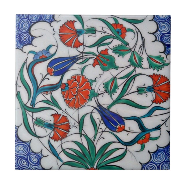 TR024 Turkish Reproduction Ceramic Tile (Front)