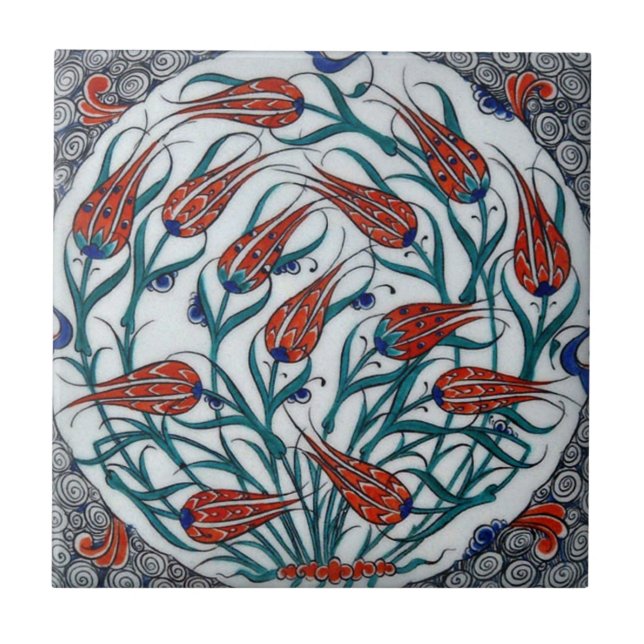 TR028 Turkish Reproduction Ceramic Tile (Front)