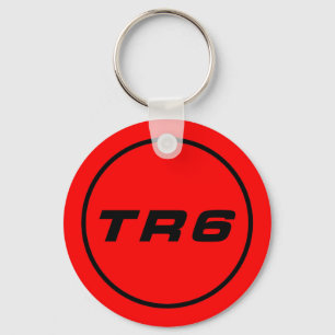 TR6 Key trailer red Key Ring
