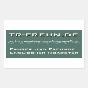 TR Friends of Rectangular Sticker