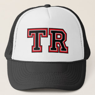 'TR' Monogram Trucker Hat