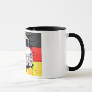 Trabant Car and German Flag, Berlin Wall Mug
