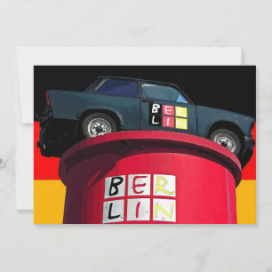 Trabant Car , German Flag, Berlin Logo