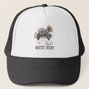 Trabi DDR. cardboard "Old love does not rub" Trucker Hat
