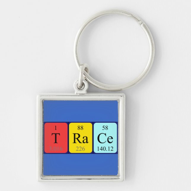 Trace periodic table name keyring (Front)