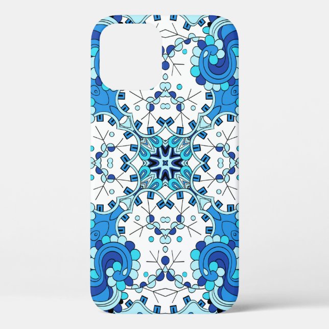 Tracery seamless calming pattern. Mehendi design.  Case-Mate iPhone Case (Back)