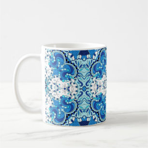 Tracery seamless calming pattern. Mehendi design. Coffee Mug