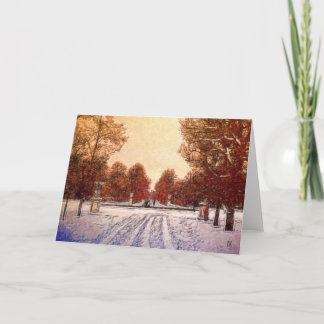Traces in the Snow Card