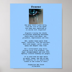 Traces Poetry Poster
