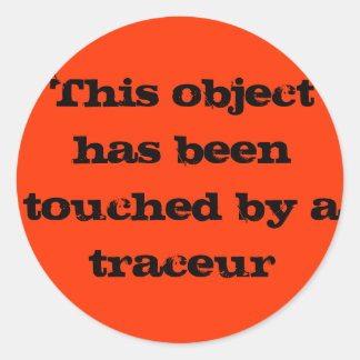 Traceur touch classic round sticker