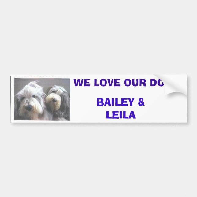 Tracey's Dogs Bumper Sticker (Front)